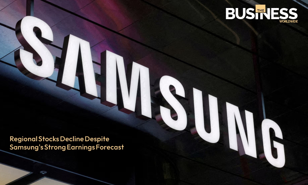 Regional Stocks Decline Despite Samsung’s Strong Earnings Forecast