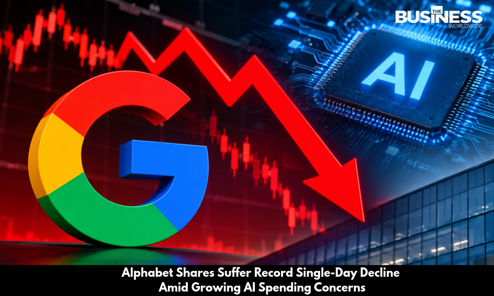 Alphabet Shares Suffer Record Single-Day Decline Amid Growing AI Spending Concerns